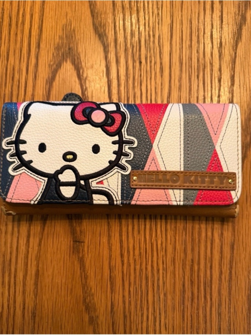 Loungefly Hello Kitty Tri-Color Wallet in White, Pink, Blue, Gray